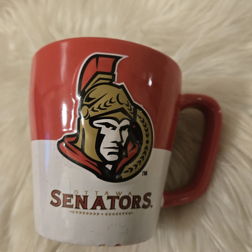 NHL Ottawa Senators Red and White Mug Cup